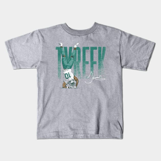 Tyreek Hill Miami Stomp The Yard Celebration Kids T-Shirt by ClarityMacaws